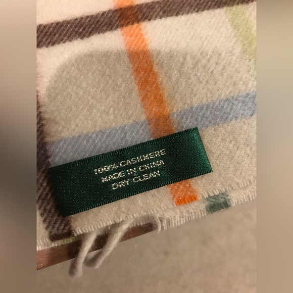 Coach cashmere plaid scarf - Picture 5 of 6